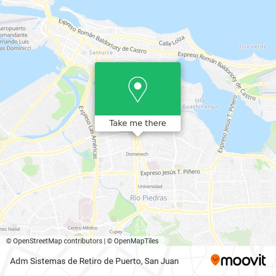 Adm Sistemas de Retiro de Puerto map
