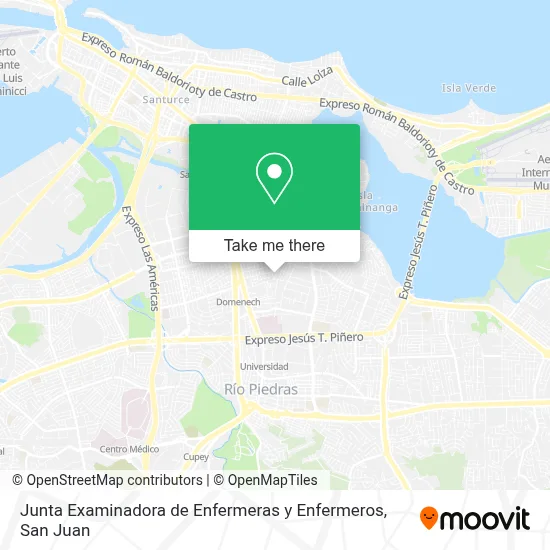 Junta Examinadora de Enfermeras y Enfermeros map