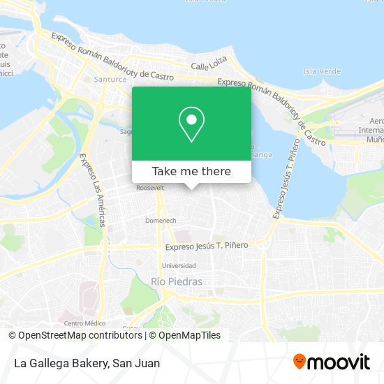 La Gallega Bakery map
