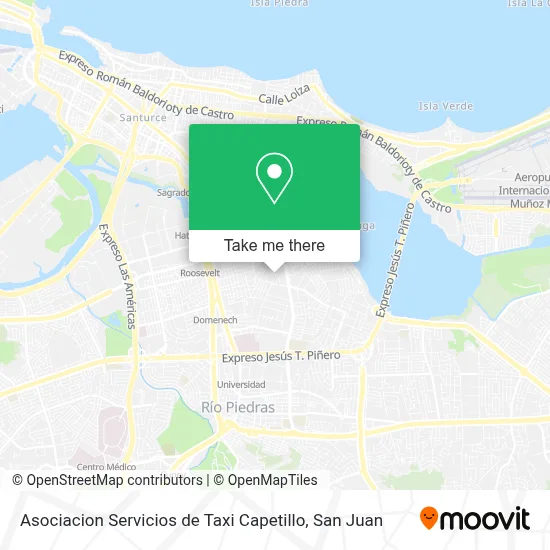 Mapa de Asociacion Servicios de Taxi Capetillo