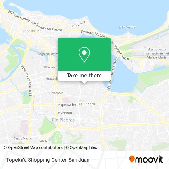 Topeka'a Shopping Center map