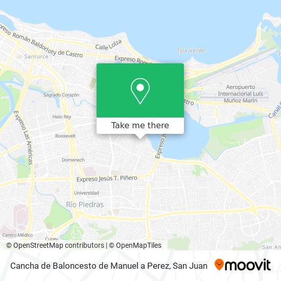 Cancha de Baloncesto de Manuel a Perez map