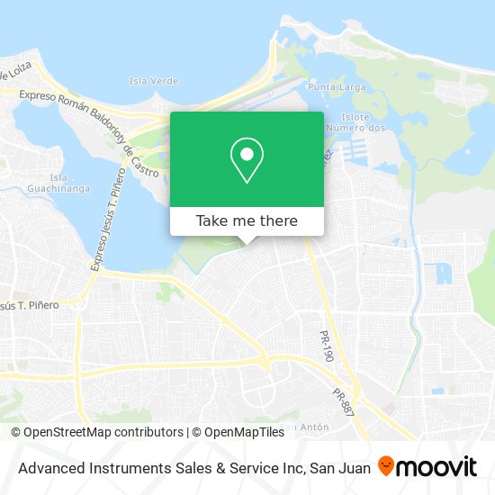 Advanced Instruments Sales & Service Inc map