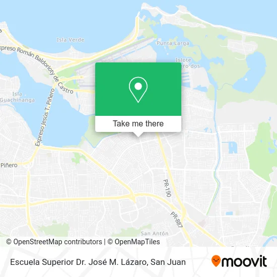Escuela Superior Dr. José M. Lázaro map