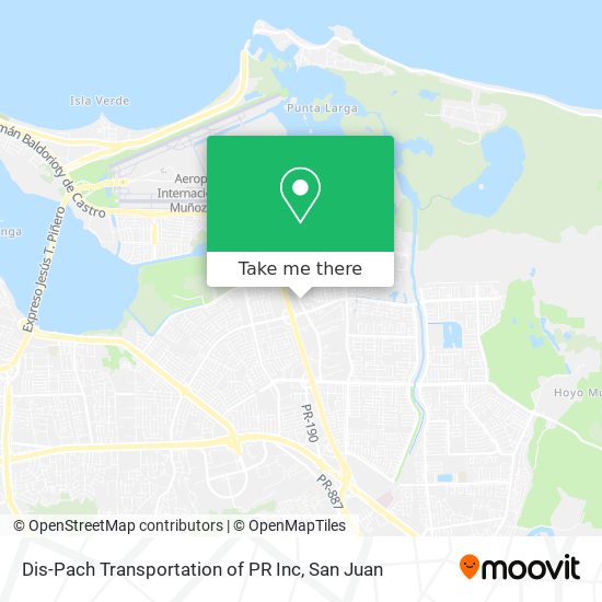 Mapa de Dis-Pach Transportation of PR Inc