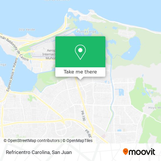 Mapa de Refricentro Carolina