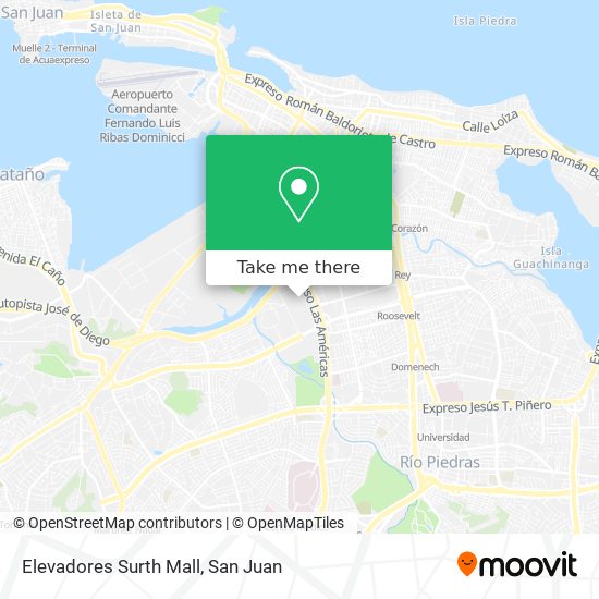 Elevadores Surth Mall map