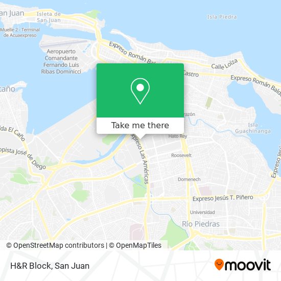 H&R Block map