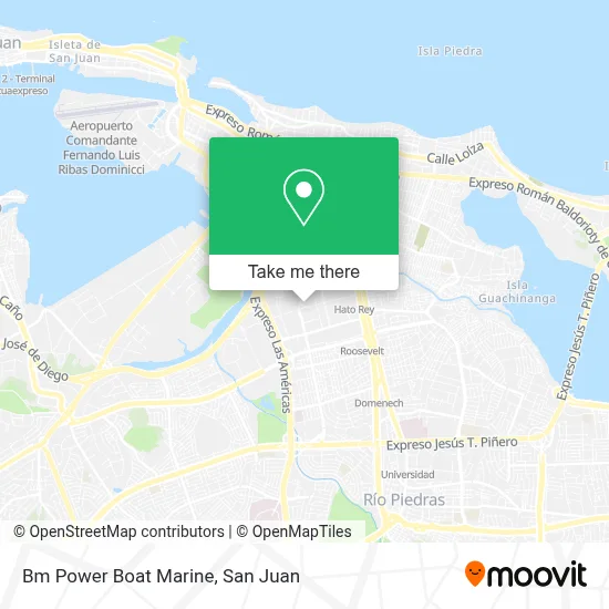 Mapa de Bm Power Boat Marine