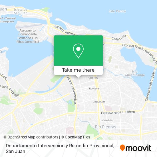 Mapa de Departamento Intervencion y Remedio Provicional