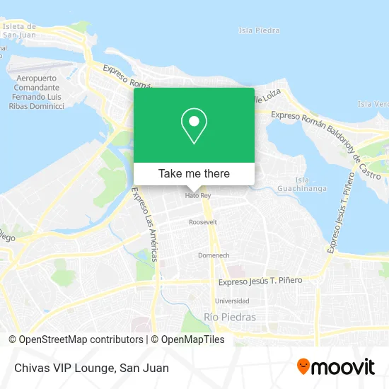 Chivas VIP Lounge map