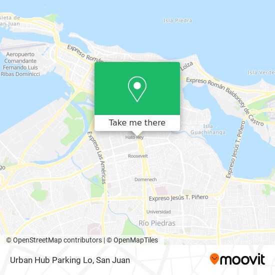 Urban Hub Parking Lo map