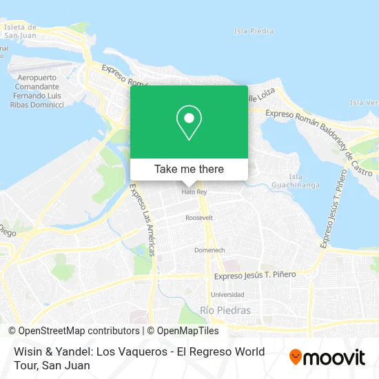 Wisin & Yandel: Los Vaqueros - El Regreso World Tour map