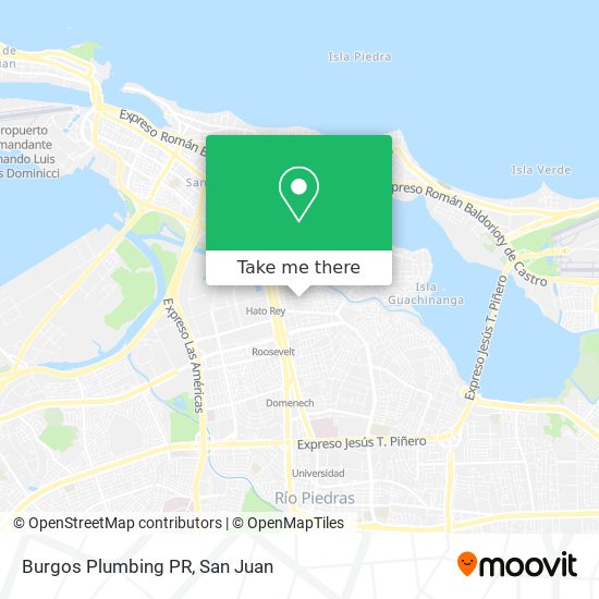 Burgos Plumbing PR map