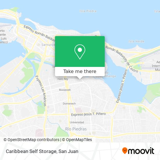 Mapa de Caribbean Self Storage