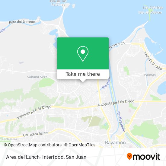Area del Lunch- Interfood map