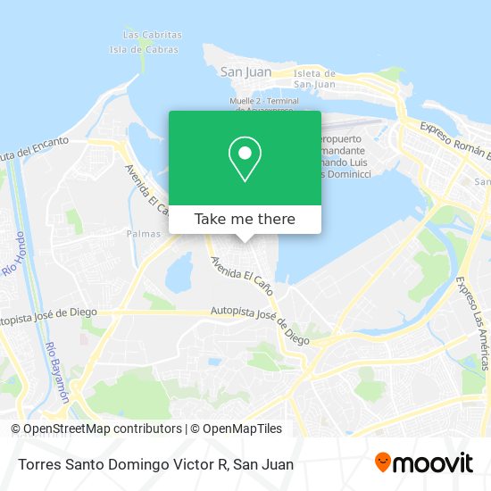 Torres Santo Domingo Victor R map