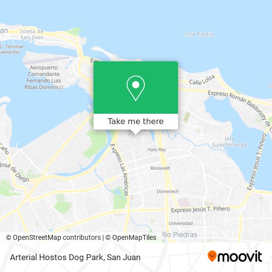 Arterial Hostos Dog Park map