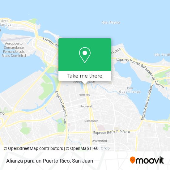 Alianza para un Puerto Rico map