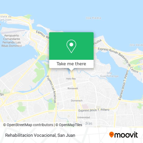 Rehabilitacion Vocacional map