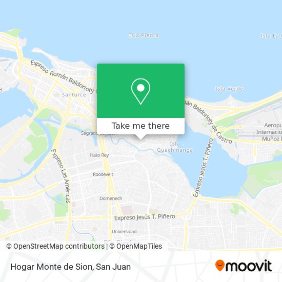 Hogar Monte de Sion map