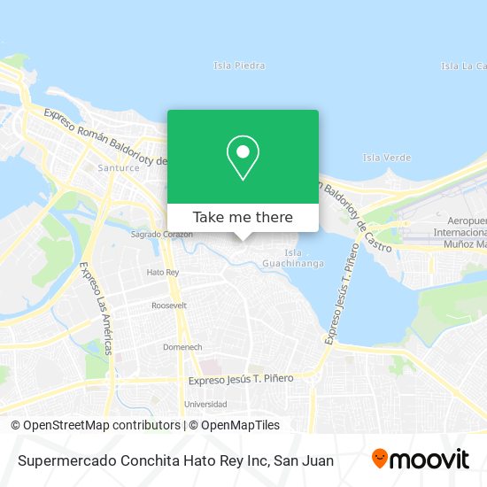 Supermercado Conchita Hato Rey Inc map