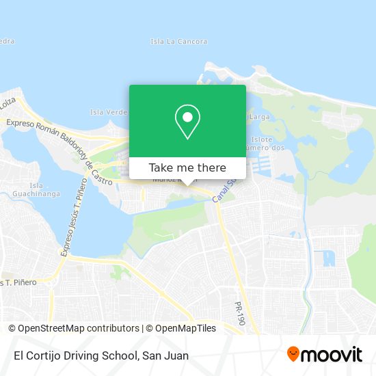 El Cortijo Driving School map
