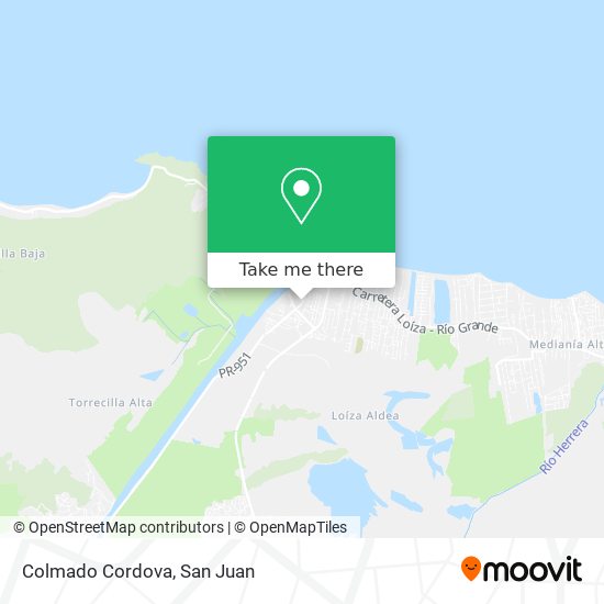 Colmado Cordova map