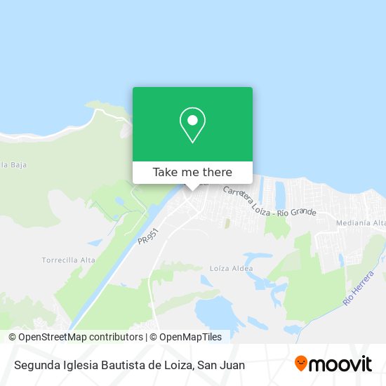 Segunda Iglesia Bautista de Loiza map