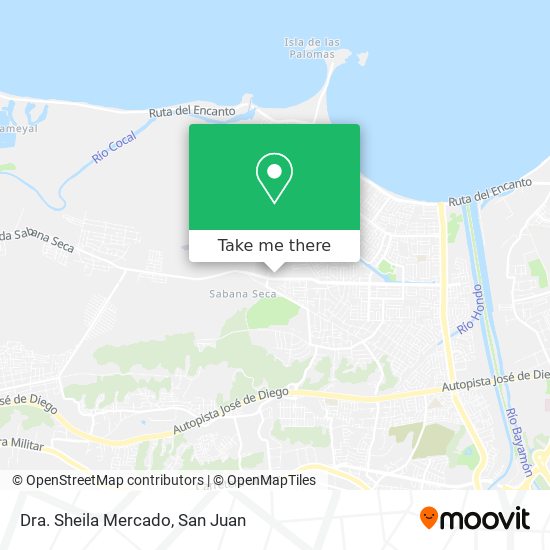 Dra. Sheila Mercado map