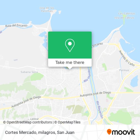 Cortes Mercado, milagros map