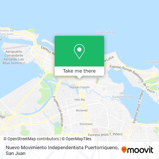 Nuevo Movimiento Independentista Puertorriqueno map
