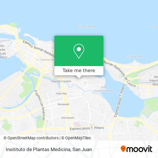 Mapa de Insitituto de Plantas Medicina