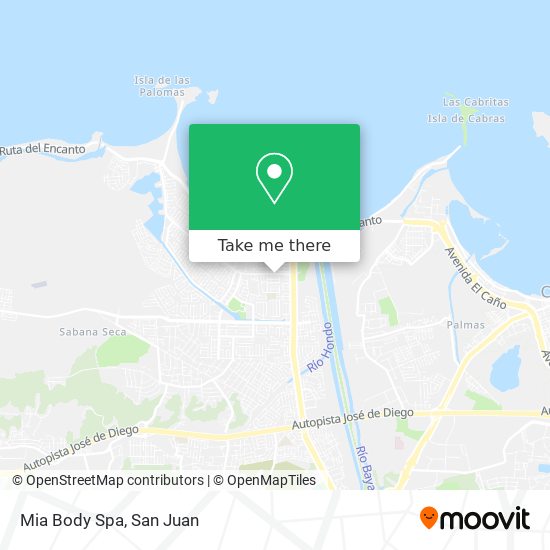 Mia Body Spa map