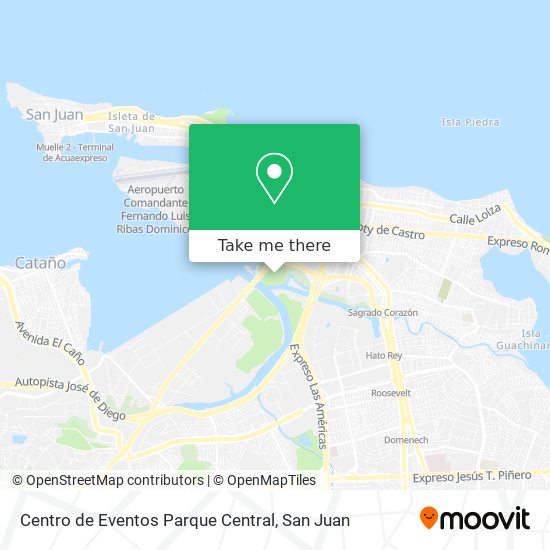 Centro de Eventos Parque Central map