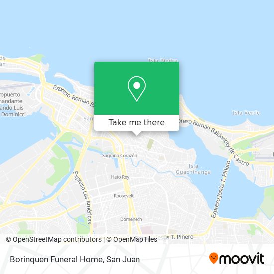 Mapa de Borinquen Funeral Home