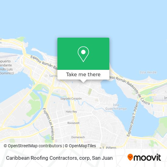 Caribbean Roofing Contractors, corp map