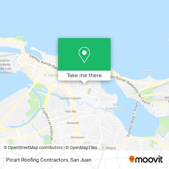 Mapa de Picart Roofing Contractors