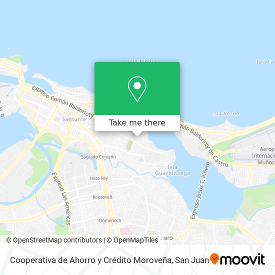 Cooperativa de Ahorro y Crédito Moroveña map