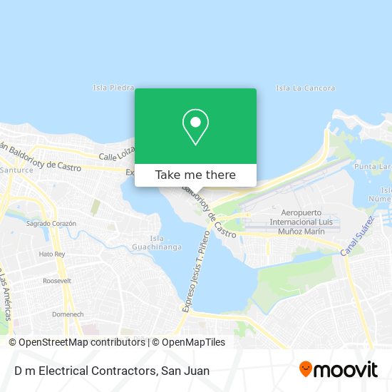 D m Electrical Contractors map