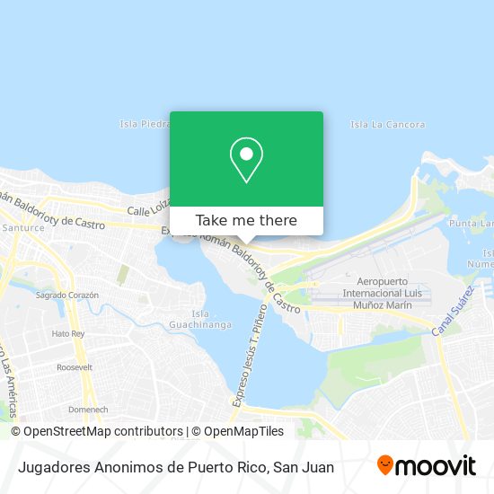 Jugadores Anonimos de Puerto Rico map