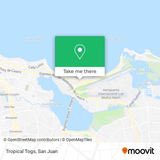 Tropical Togs map