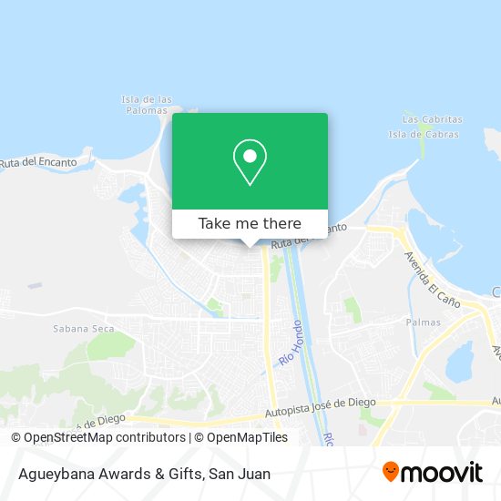 Agueybana Awards & Gifts map