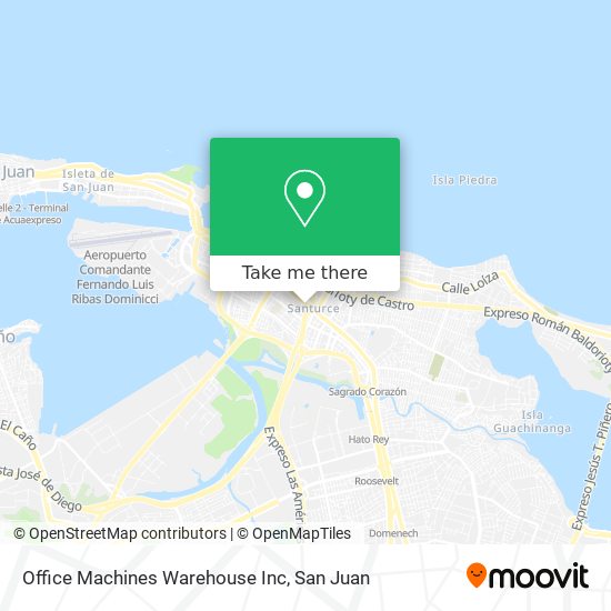 Mapa de Office Machines Warehouse Inc