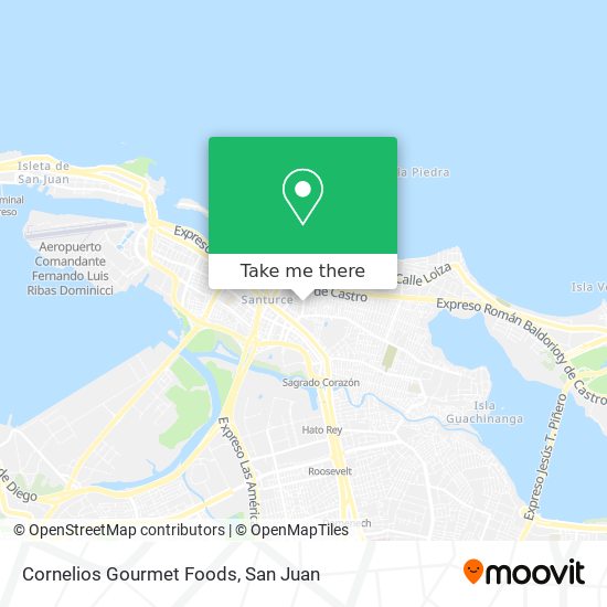 Mapa de Cornelios Gourmet Foods