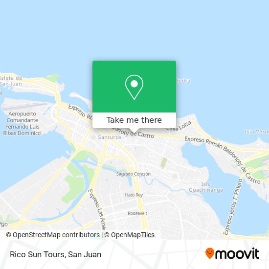Mapa de Rico Sun Tours