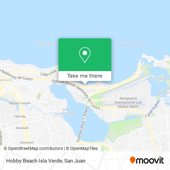 Mapa de Hobby Beach Isla Verde