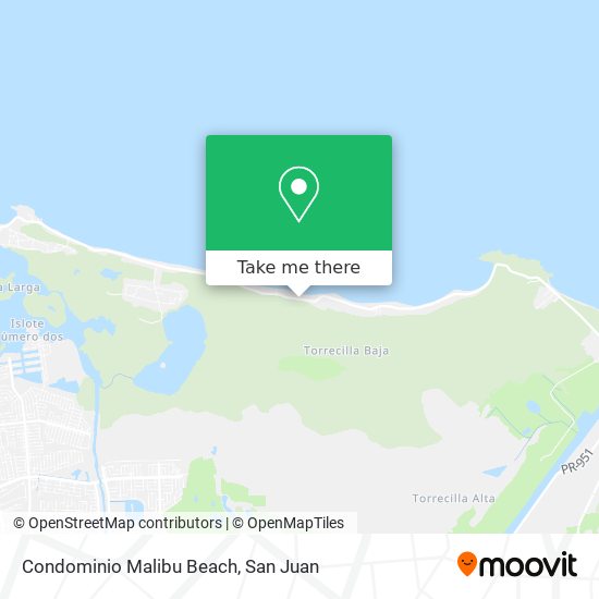Condominio Malibu Beach map