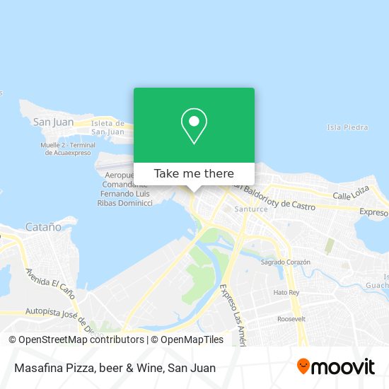 Masafina Pizza, beer & Wine map