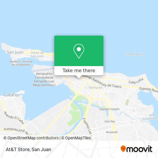 Mapa de At&T Store